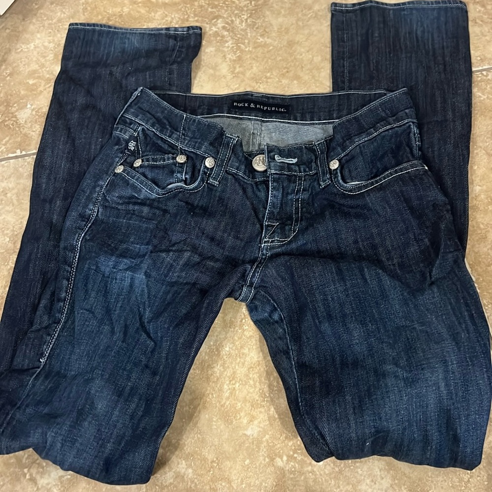 Rock and republic jeans straight leg bell style